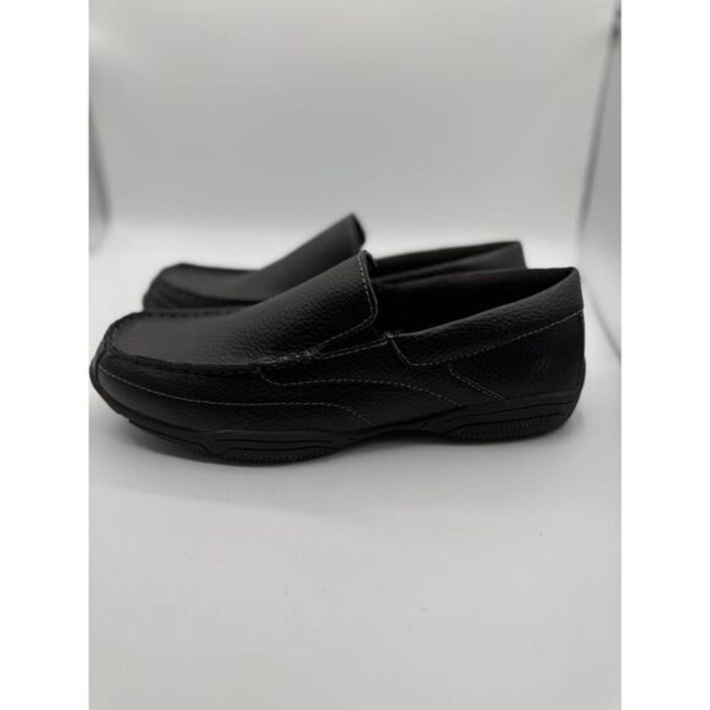 Men's Black Leather Comfort Loafers Slip On Driving Moccasins Casual Shoes‎